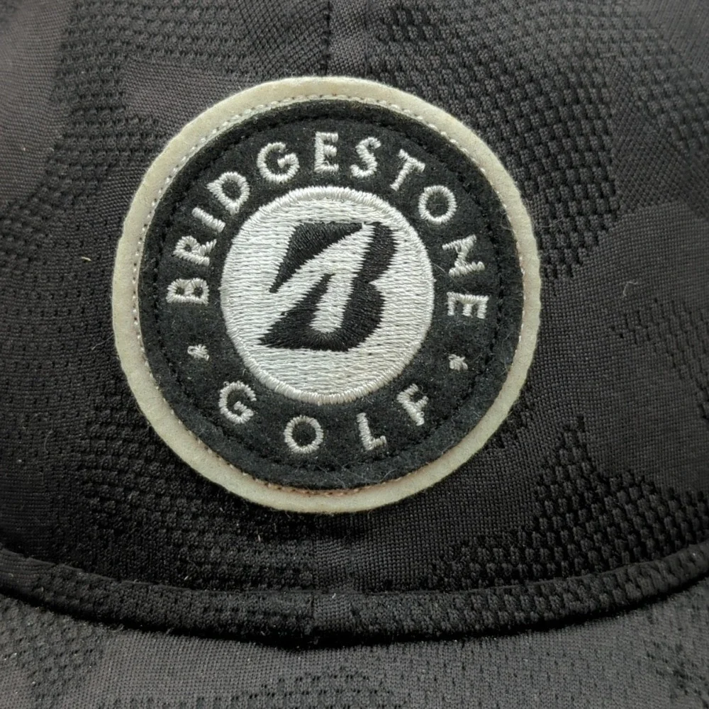 Bridgestone Golf Hat Cap Black Camo Snapback OSFA Adjustable